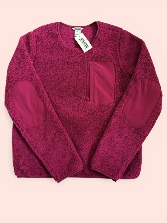 Duluth Trading Co Sweaters - Duluth Trading Co. Sherpa Pullover with Zip Chest Pocket Elbow Patches size S